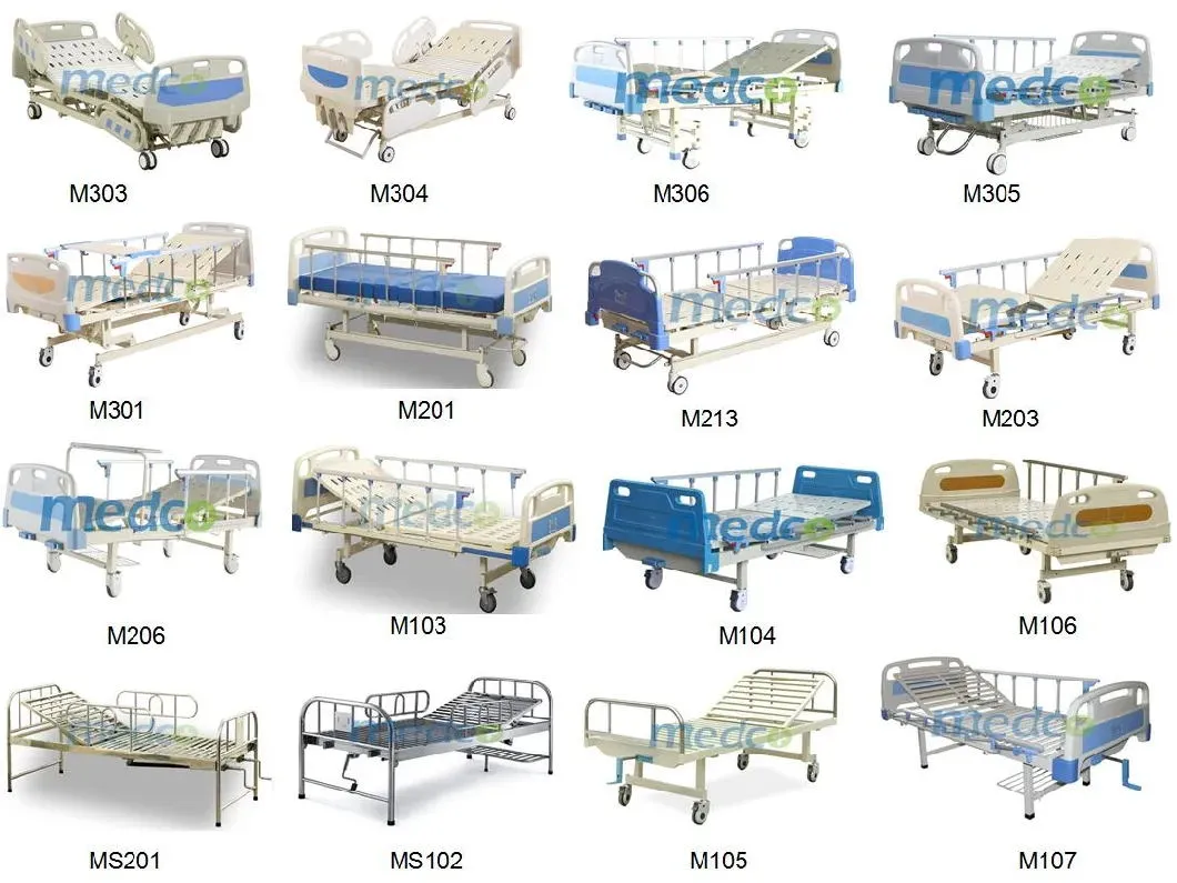Three 3 Functions Manual Nursing Medical Clinic Hospital Bed