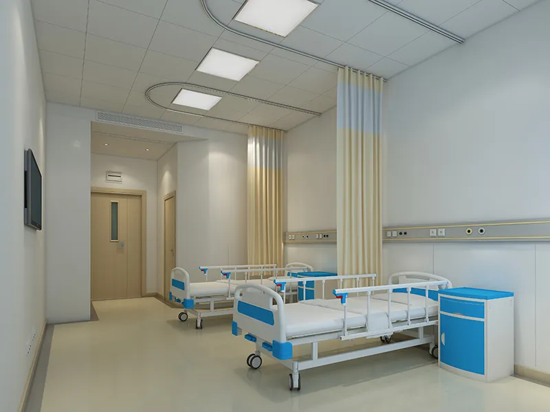 Wg-Hb2/L Hospital Couch Patient Clinic Beds 2 Cranks Manual Hospital Couch for Sale