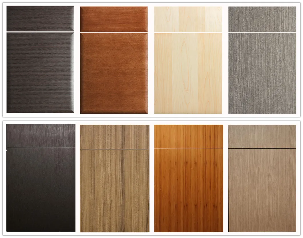 White Design Kitchen Cabinet Soft Closing Custom Made Laminate