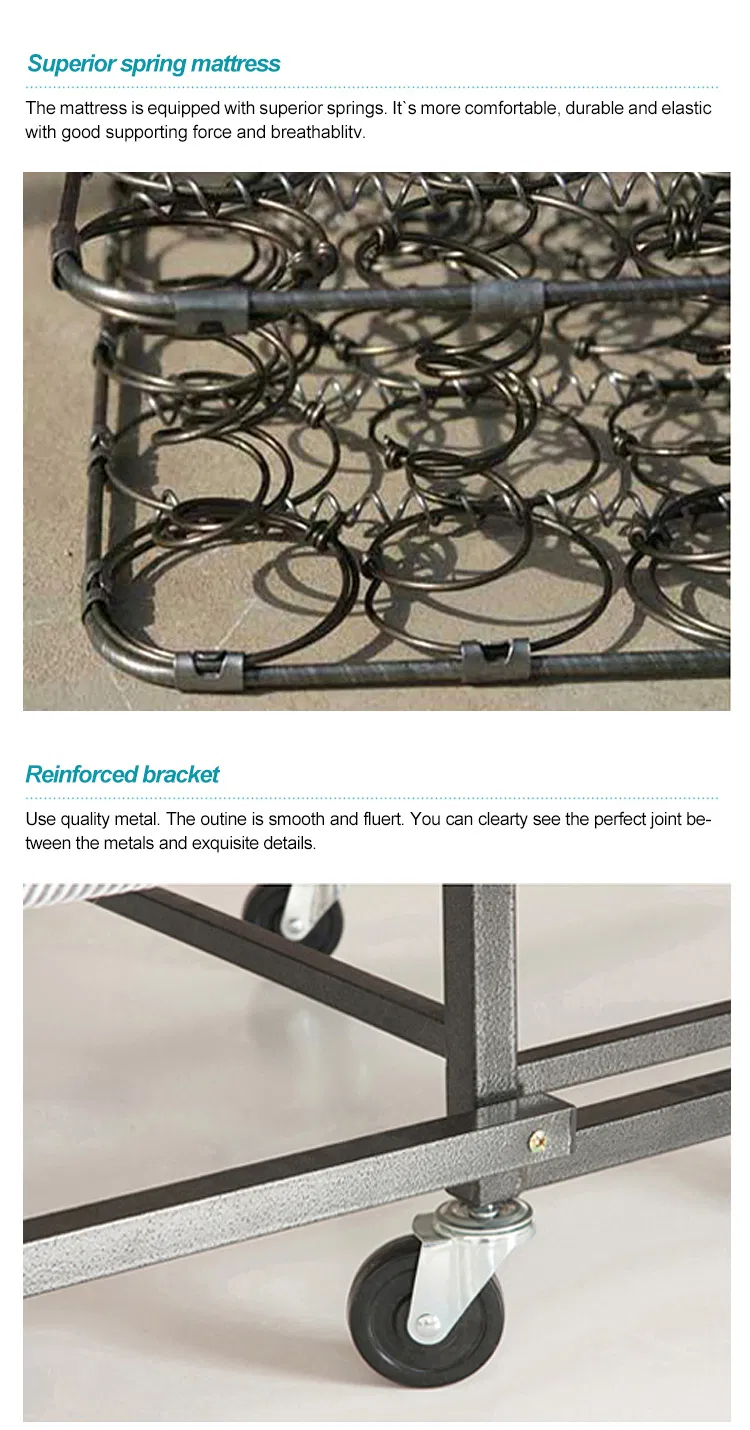 Wholesale Folding Mattress Bed Space Save Swivel on Wheels Hotel Bedroom