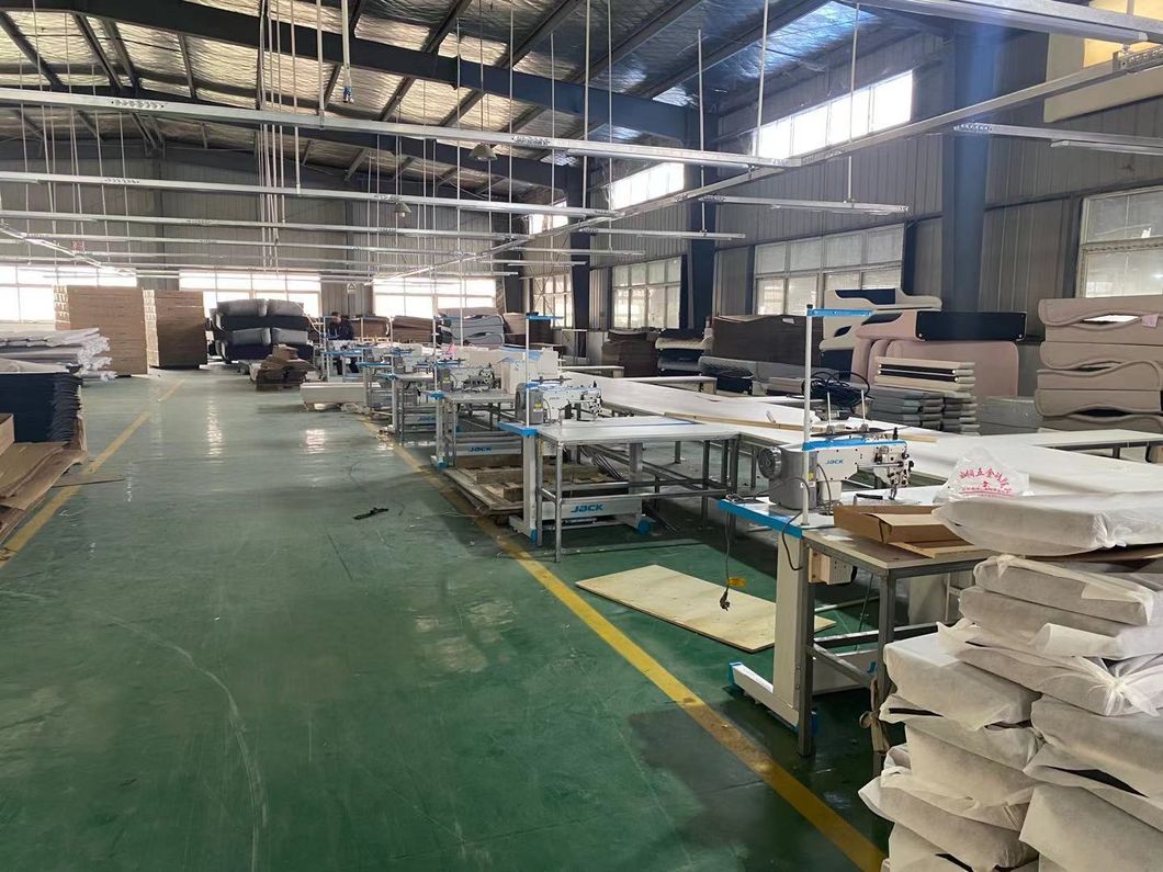 Wingback Upholstered Panel Bed Modern Furniture