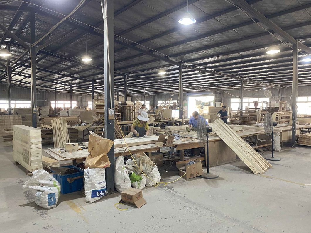 Wingback Upholstered Panel Bed Modern Furniture