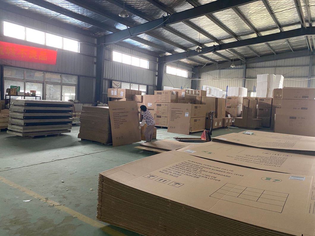 Wingback Upholstered Panel Bed Modern Furniture