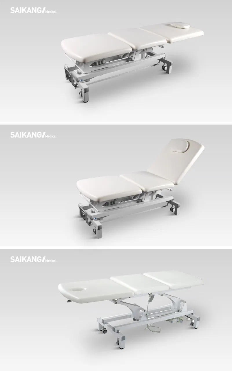 X27 Factory Metal 3 Function Adjustable Clinic Exam Couch Folding Electric Medical Hospital Examination Table