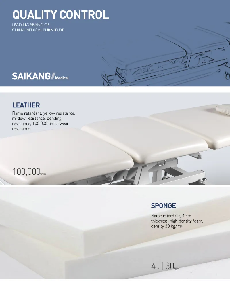 X27 Factory Metal 3 Function Adjustable Clinic Exam Couch Folding Electric Medical Hospital Examination Table